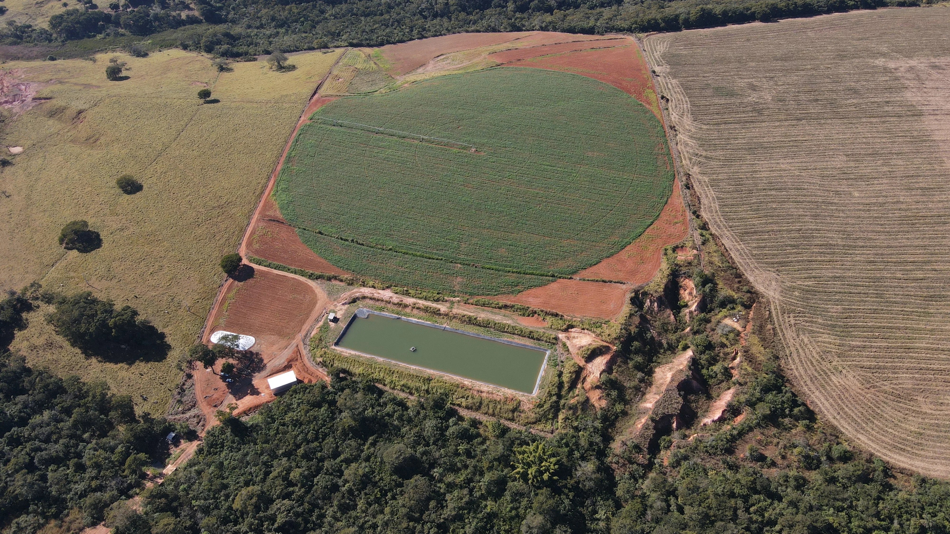 Fazenda Com Pivô Para Hf E Cereais