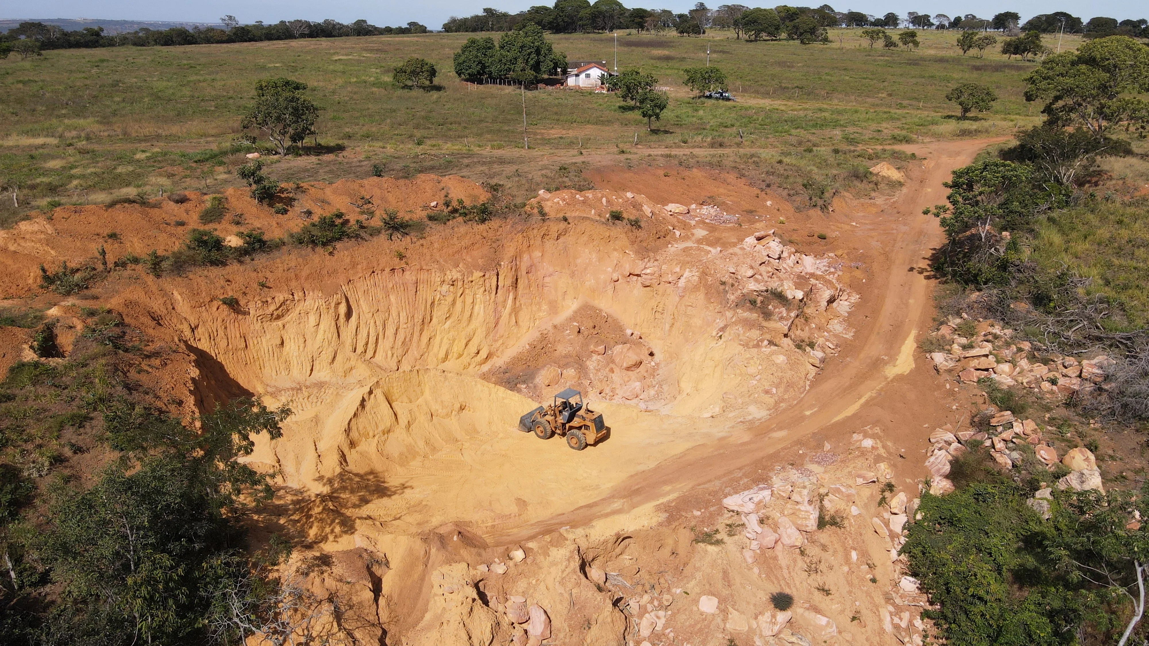 Fazenda De Dupla Aptidão Com Extração De Areia Em Coromandel